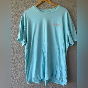 Columbia Aqua Blue Tee with Logo